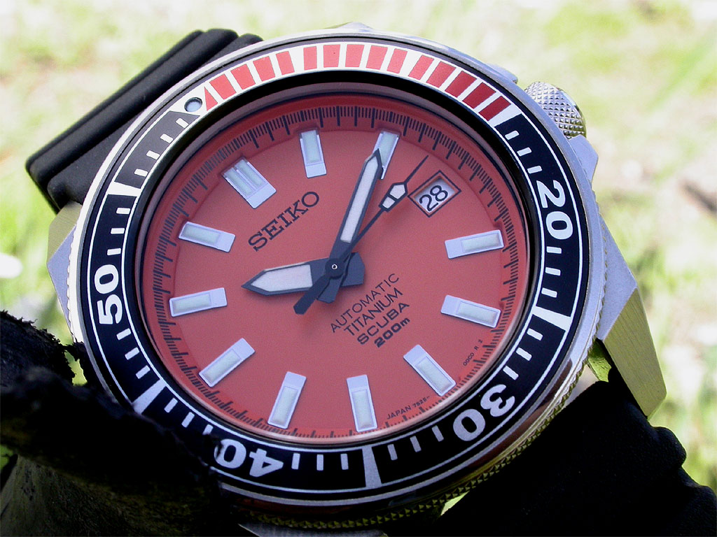 The orange Seiko Samurai SBDA005